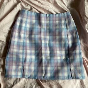 Pastel purple blue skirt